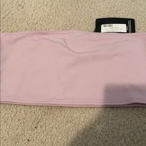 Lilac Crepe Bandeau Crop Top